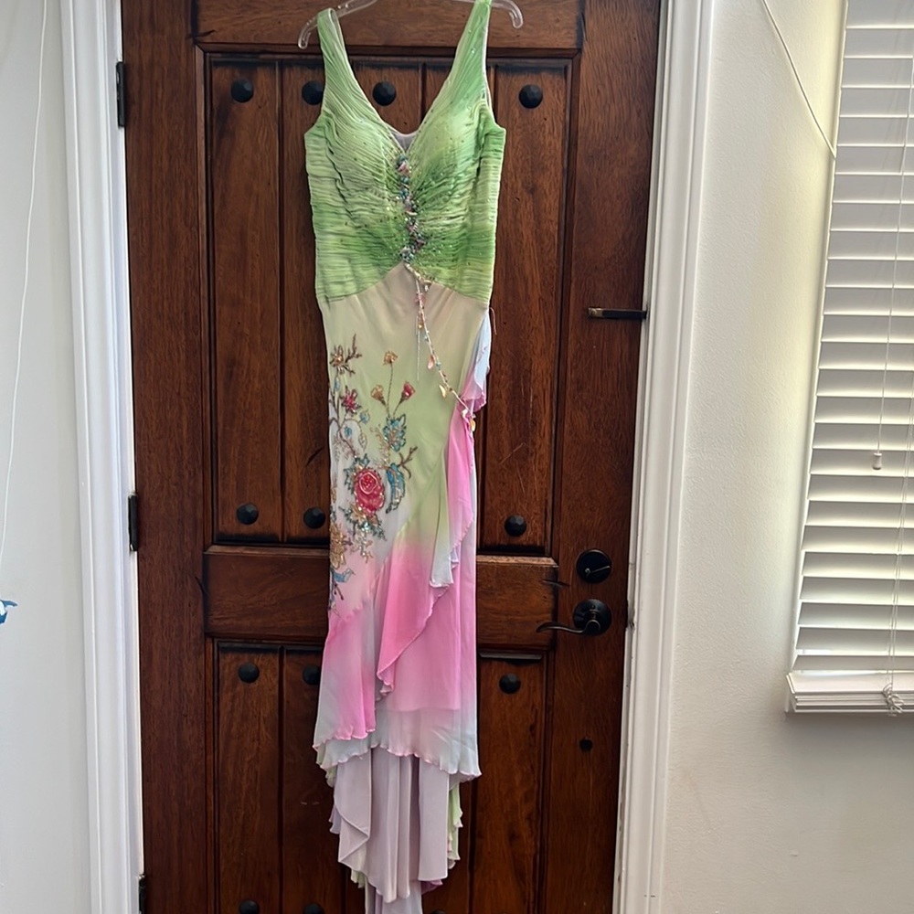 Alberto Makali Beaded Multi-Color Formal Dress